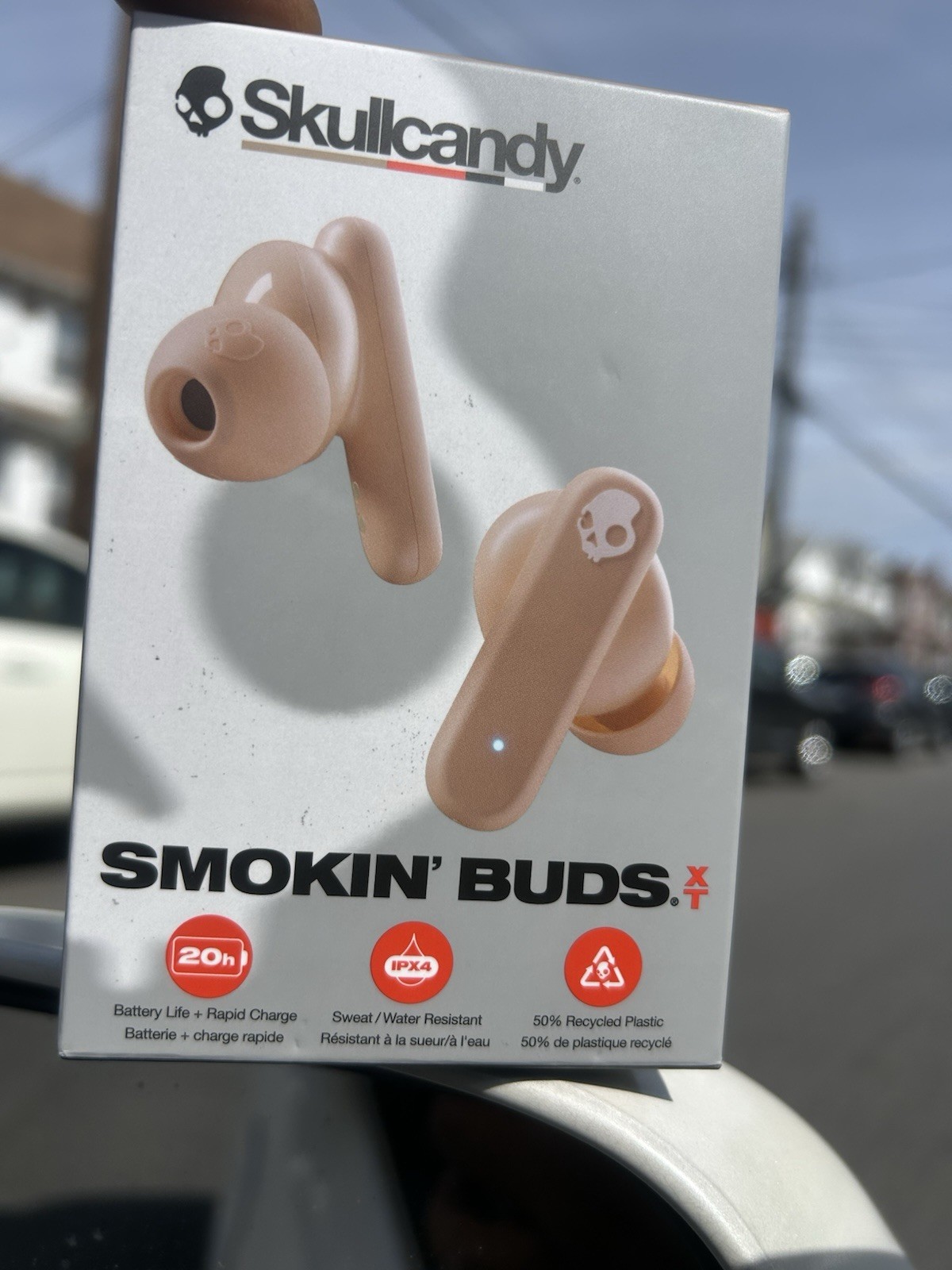 Skullcandy Smokin’ Buds XT True Tan Wireless in-Ear Earbuds O591