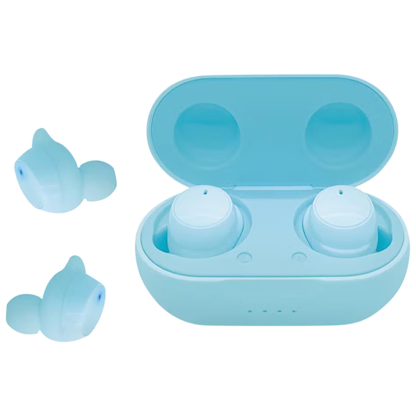 SoundBound TWS Rubberized Sport Sweat Resistant Earbuds (Blue)