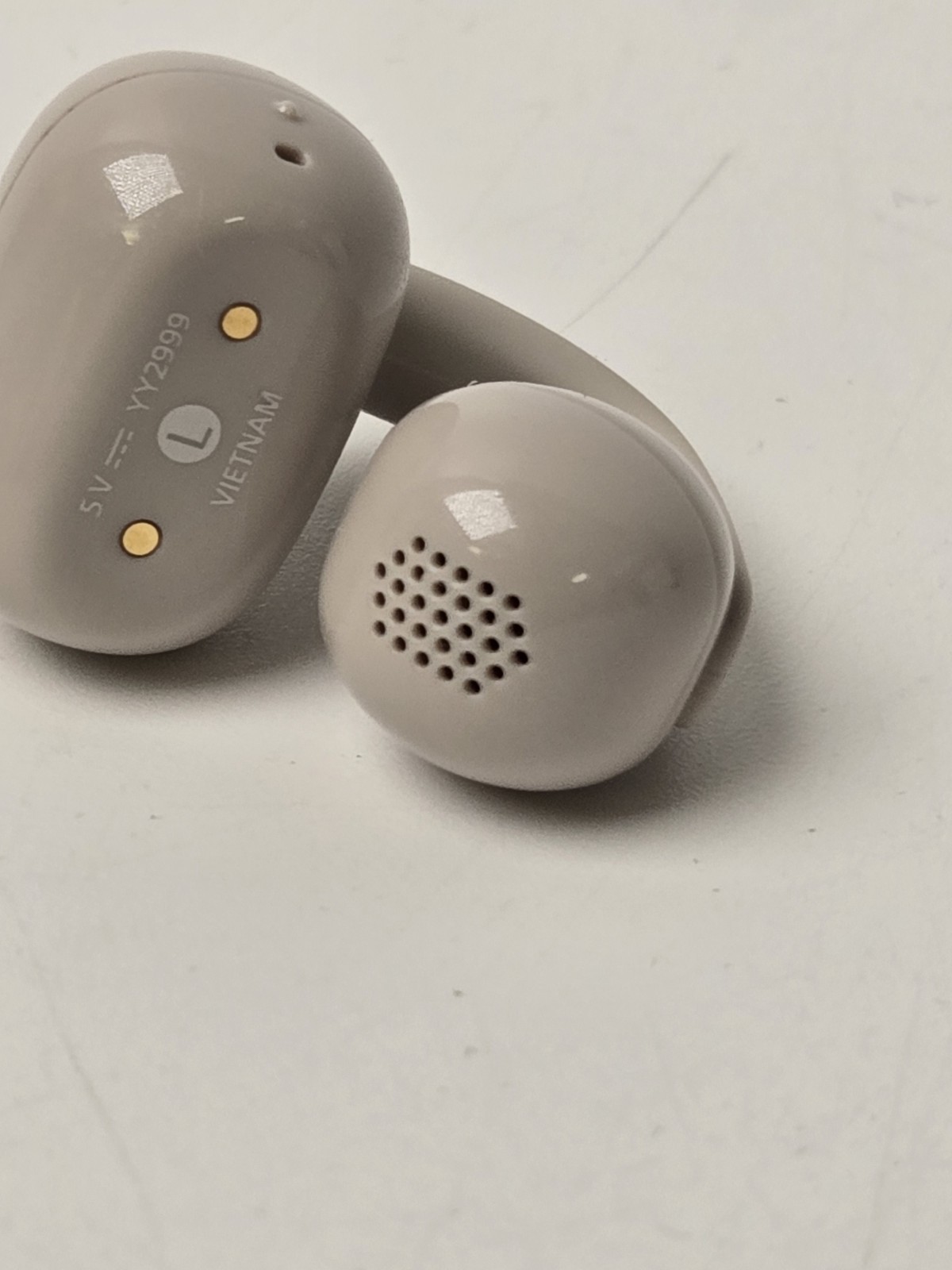 Sony LinkBuds Clip Open-Ear Left Earbud, Lightweight Secure Fit- Greige