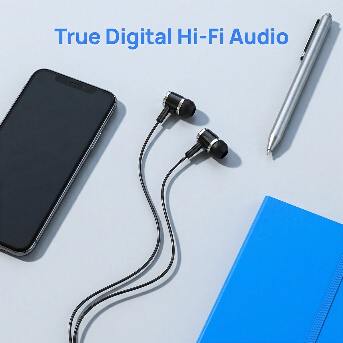 USB Type-C Digital In-Ear Earphones Hi-Res Audio for Samsung Type-C Phones Lot
