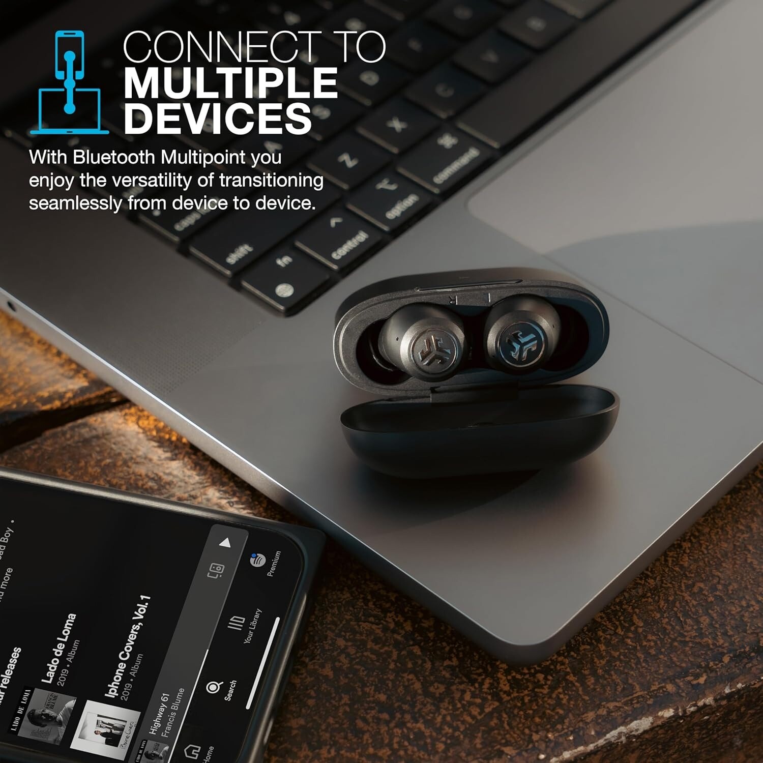 JLab JBuds ANC True Wireless Earbuds Gen 3, Bluetooth Headphones, Refurbished