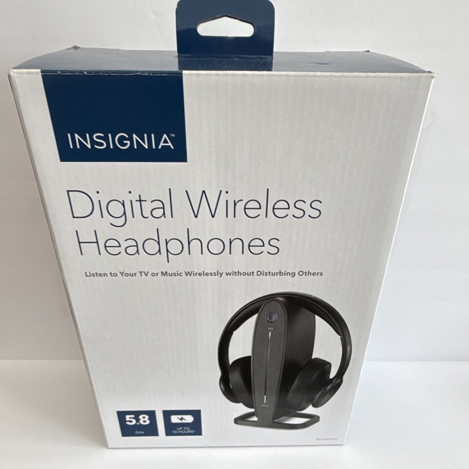 Insignia NS-HAWHP2 5.8GHz RF Digital Wireless TV Headphones Black 40mm