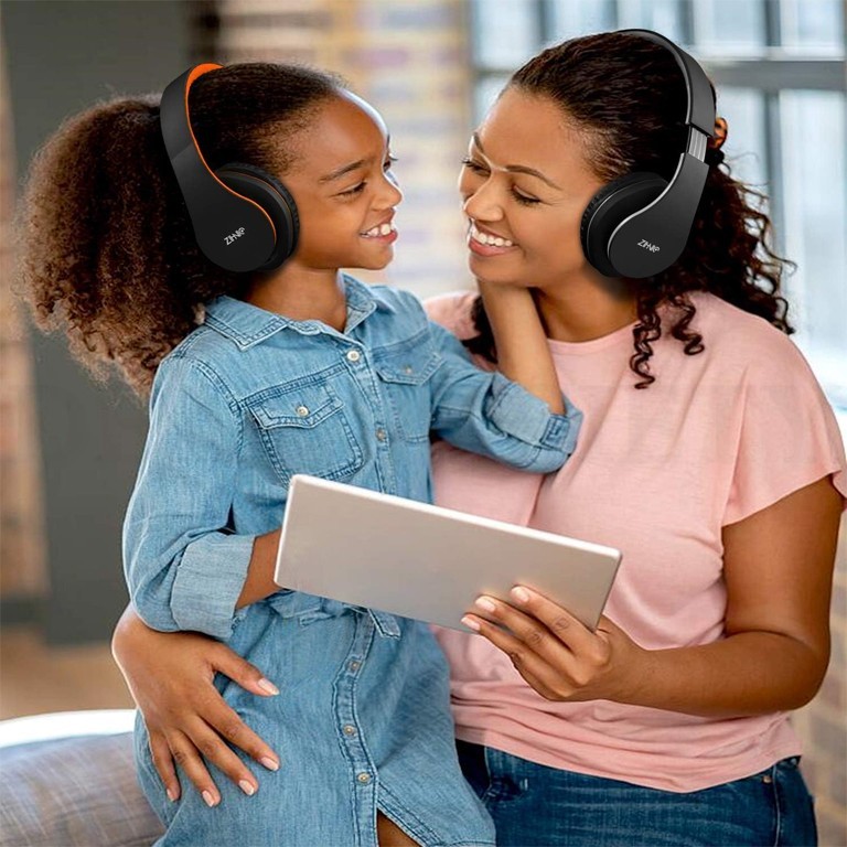 ZIHNIC Bluetooth Headphones Over-Ear Foldable Wireless and Wired Stereo Headset