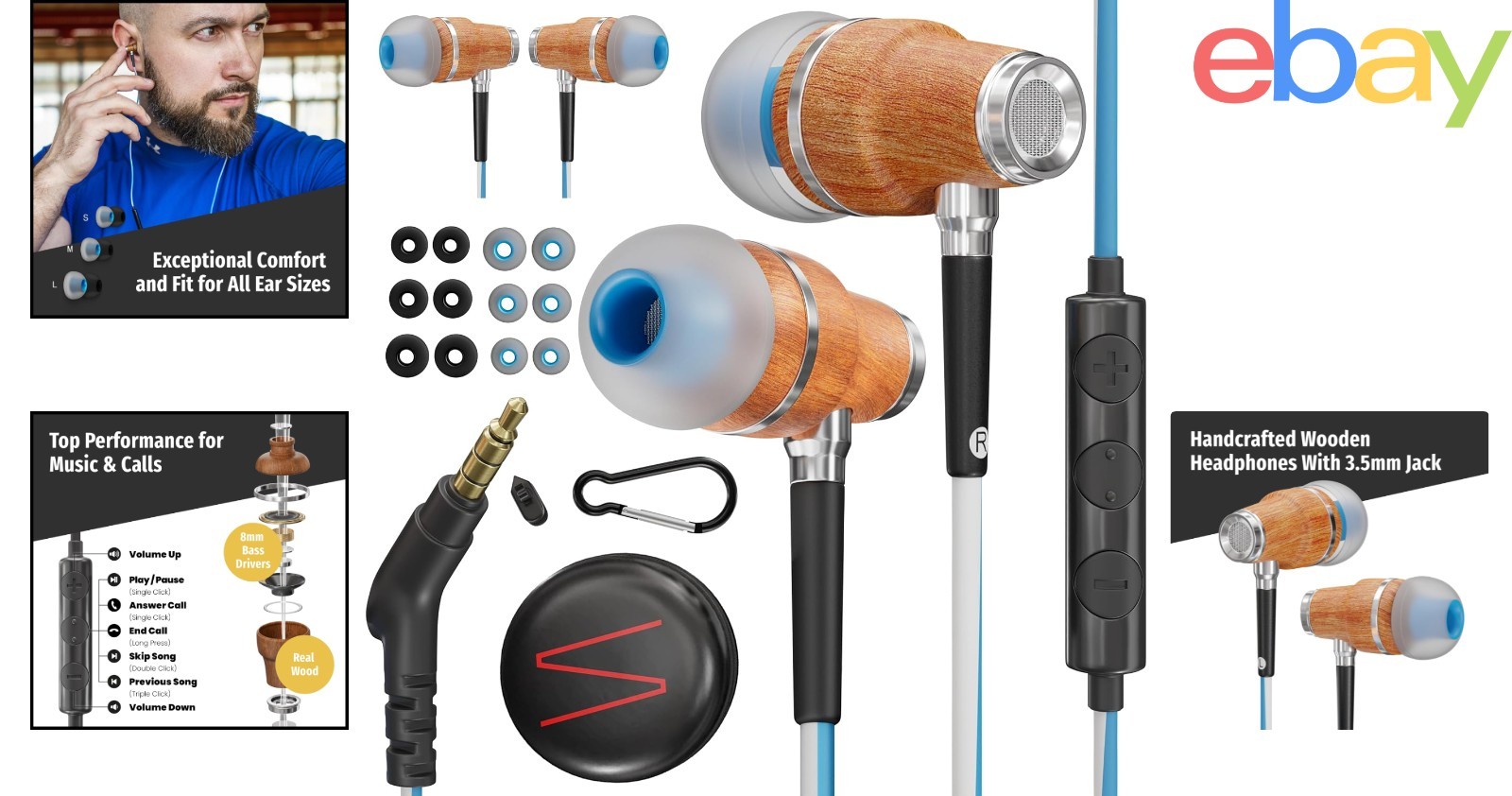 High-Frequency Earbuds with Sound Isolation for Enhanced Audio Quality