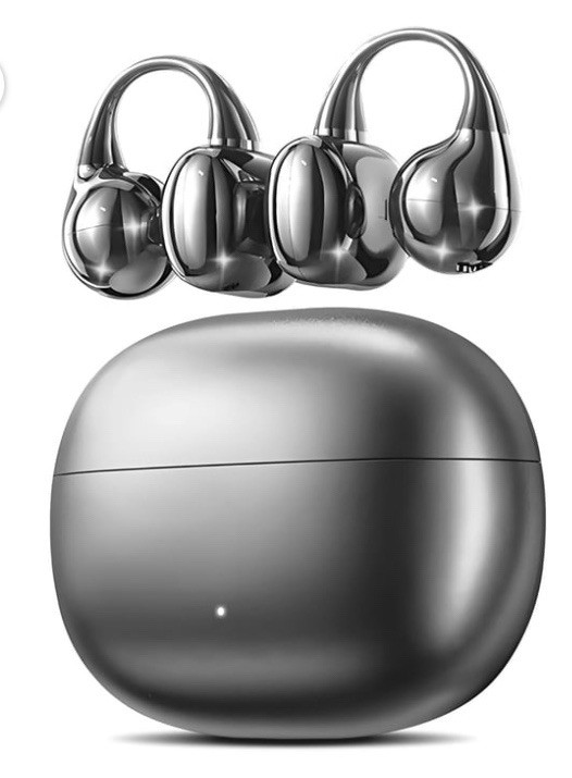 Bluetooth 5.4 Open-Ear Ear-Hook Wireless Earbuds w/ Case Purple or Black