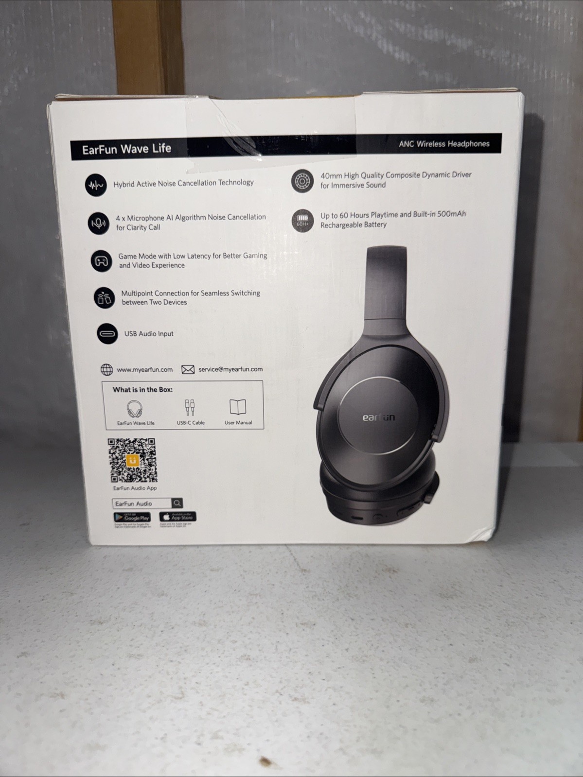 EarFun Wave Life Active Noise Canceling Headphones