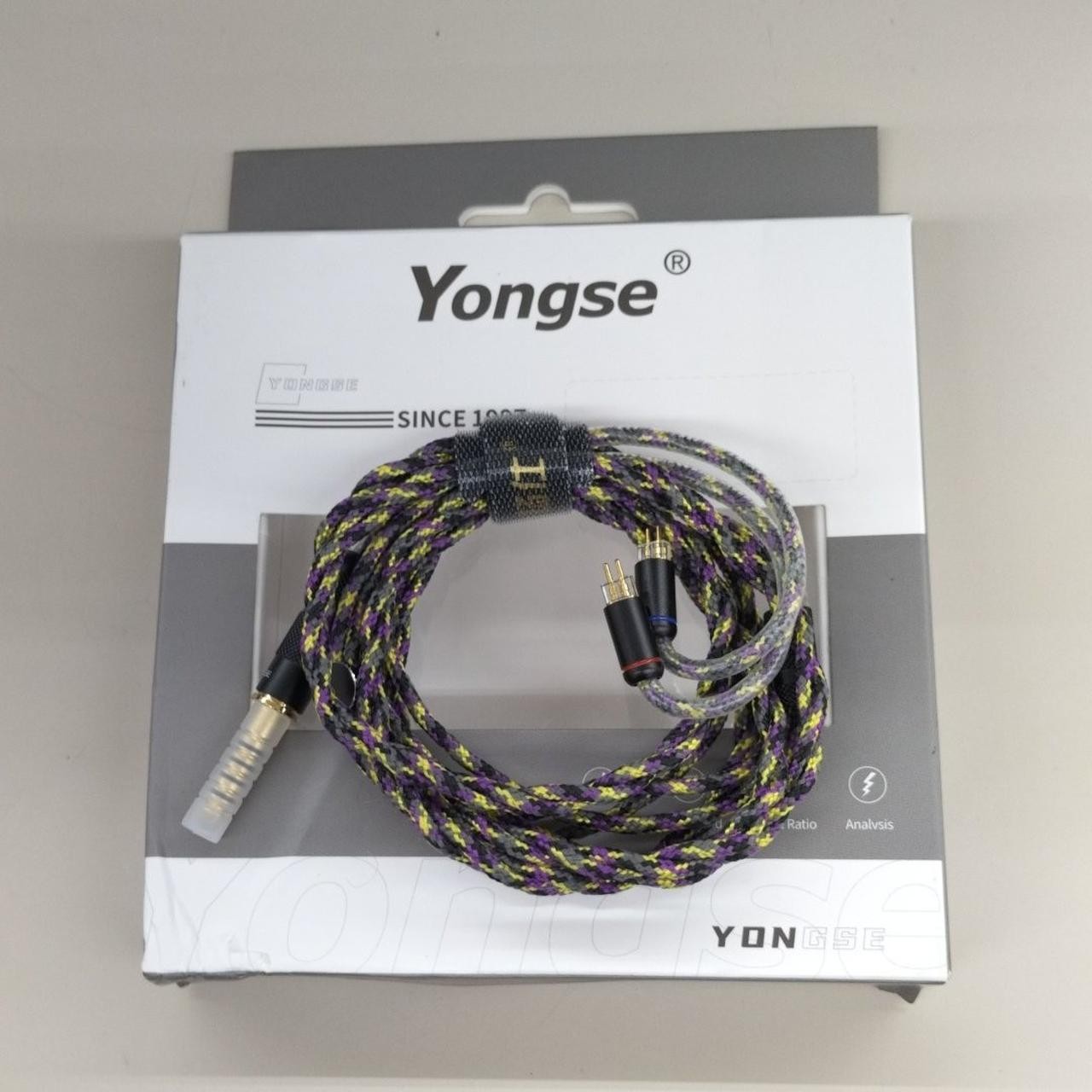 YONGSE IEM Cable 0.78mm 2Pin to 4.4mm Balanced Upgrade Audio Cable