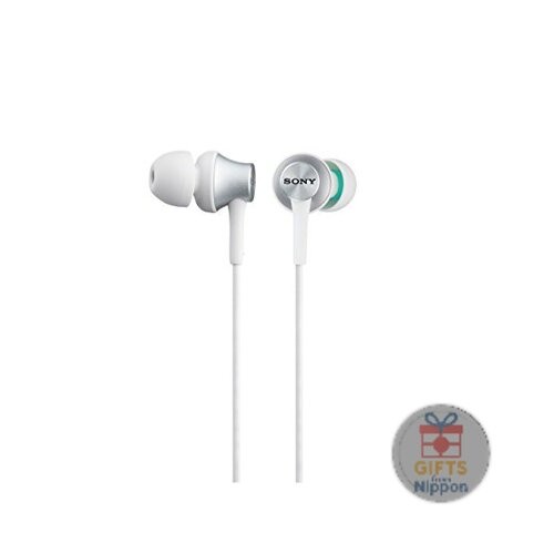 Sony MDR-EX450-W In-Ear Headphones White Aluminum Housing Hybrid Earpieces