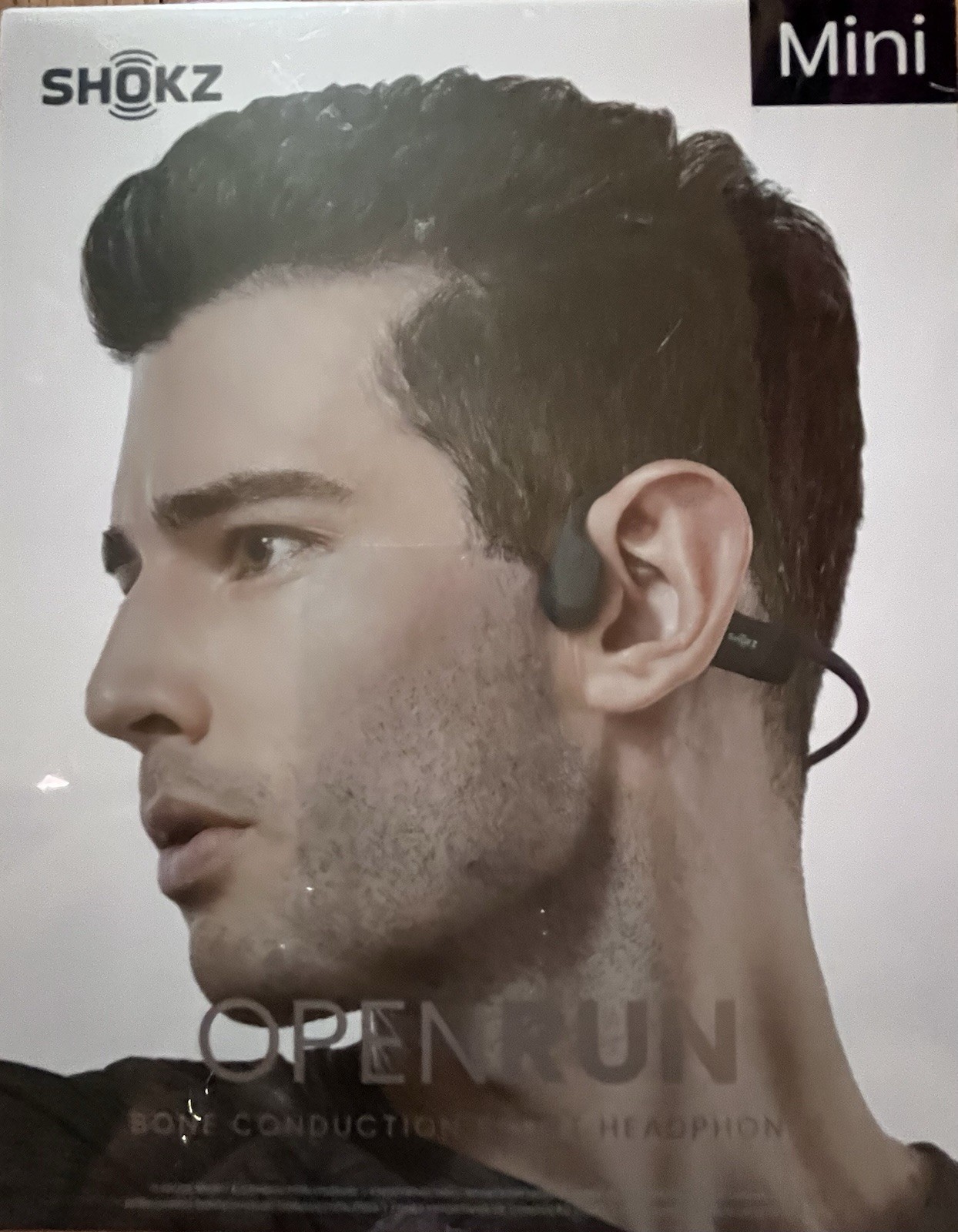 SHOKZ OpenRun MINI Wireless Bluetooth Bone-Conduction Sport Headphones – Black