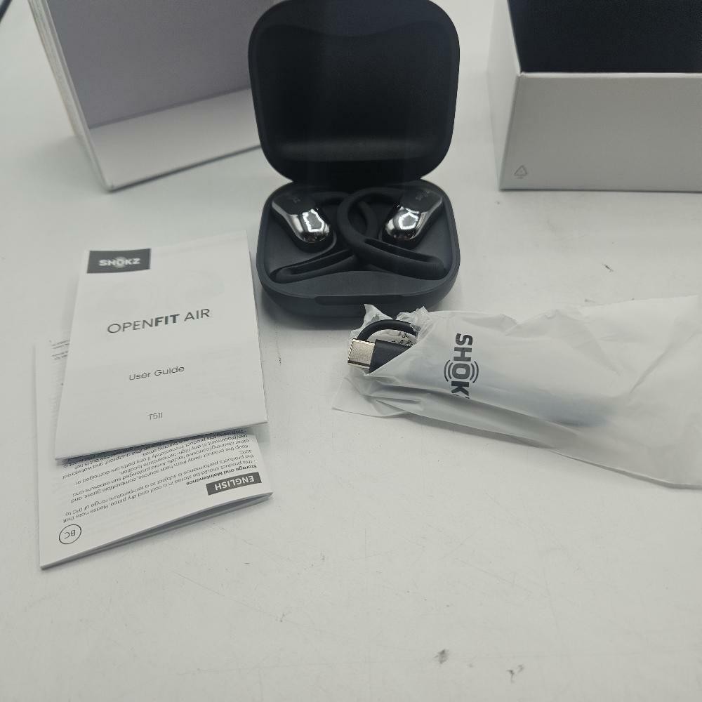 Shokz OpenFit Air True Wireless Bluetooth Headphones – Black