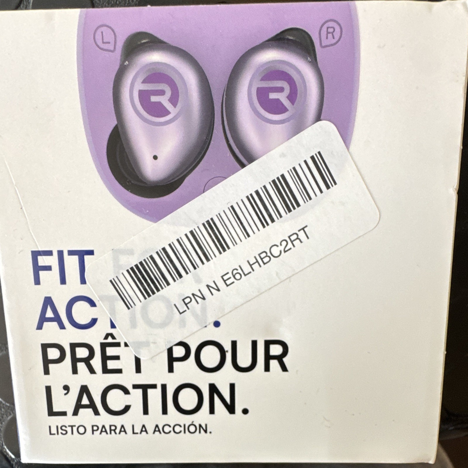Raycon RBE745 Bluetooth ANC Water-Resistant In-Ear Earbuds Purple Violet