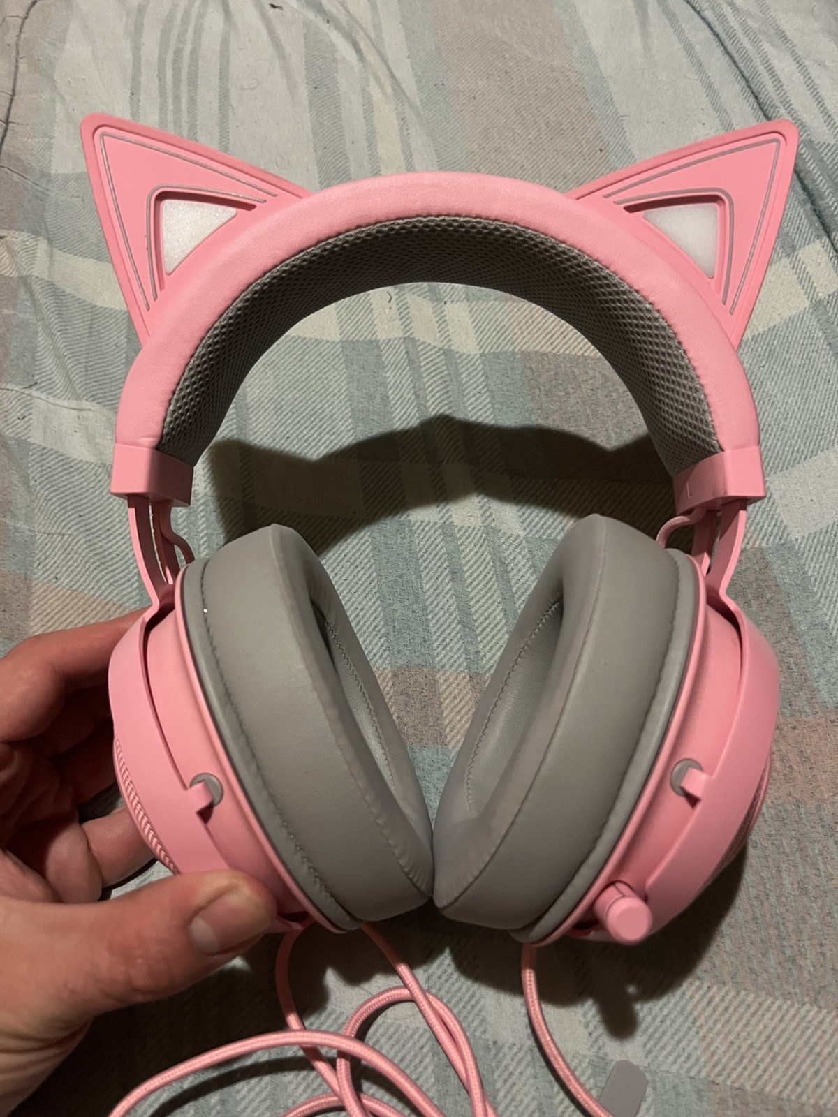 Razer Wireless Bluetooth Headphones – USED Pink Kitty Cat Ears – WORKS