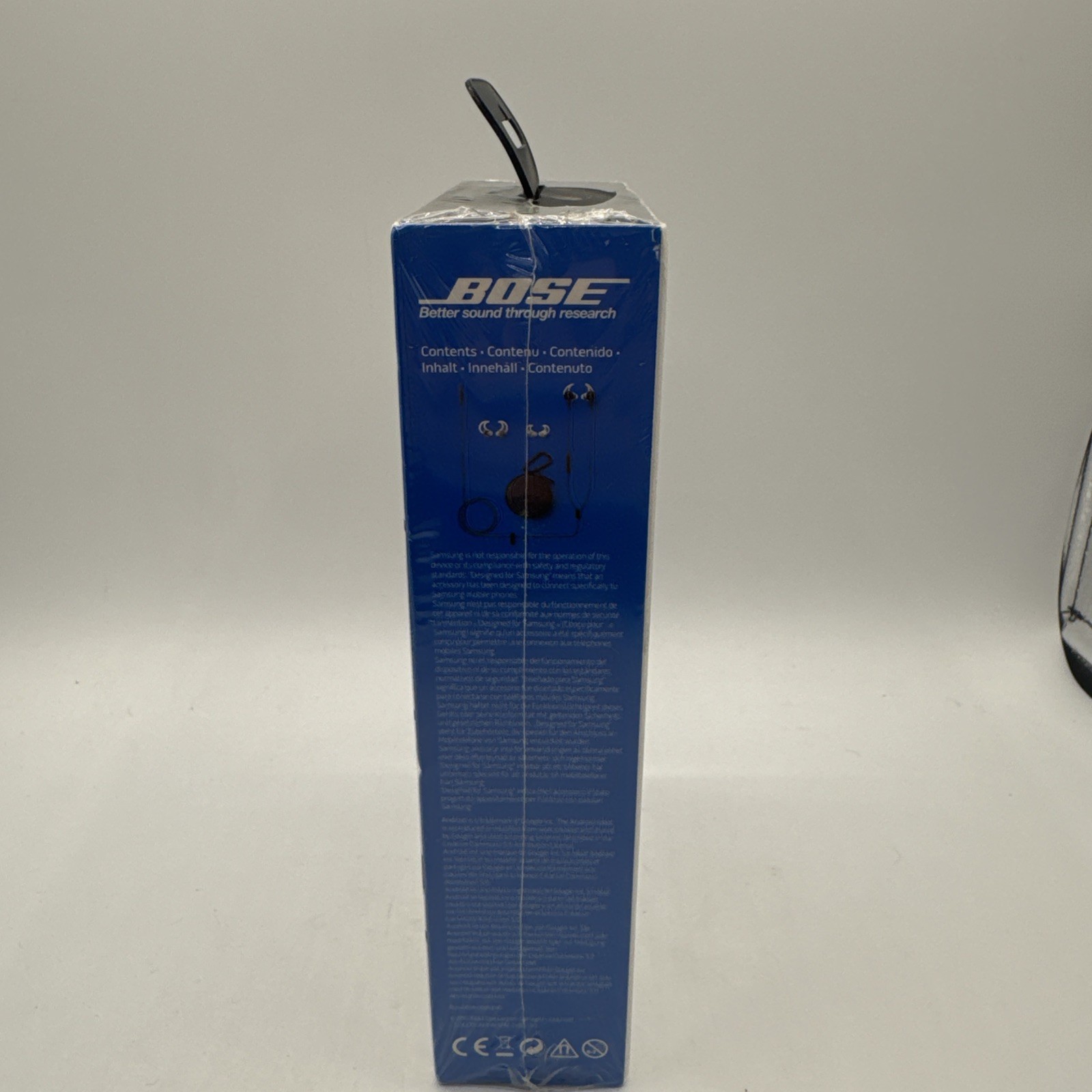 BOSE SoundSport in-ear headphones For Android & Samsung W Mic Charcoal Black New
