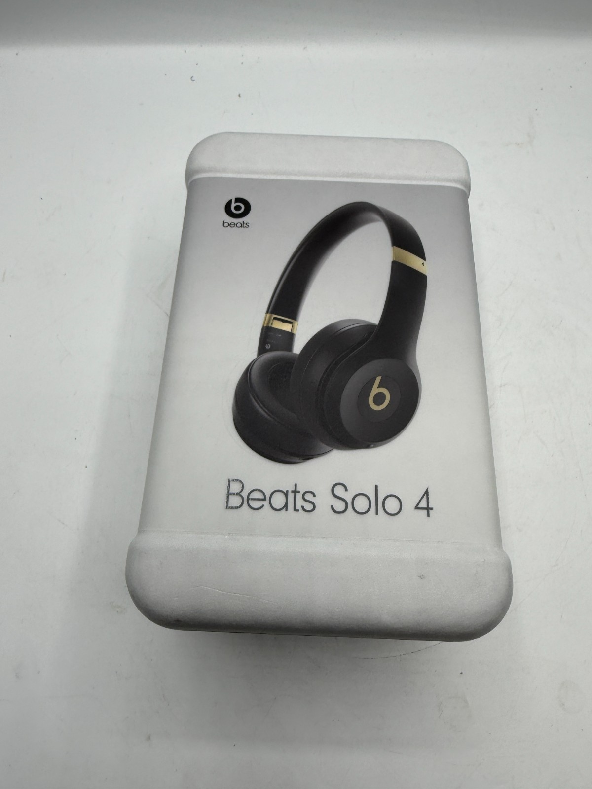 NIB! Beats Solo 4 Wireless Bluetooth On-Ear Headphones, MC2L4LL/A Black & Gold