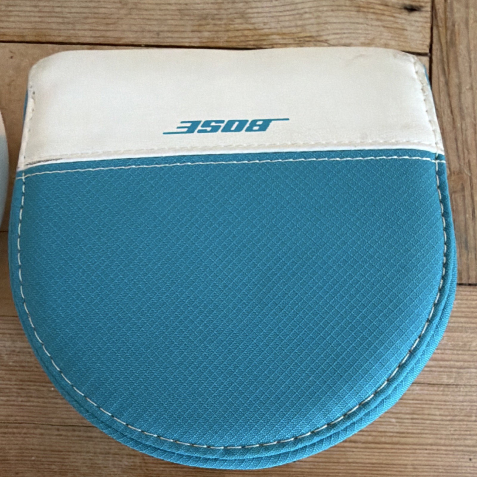 Bose SoundLink OE Headband Ear-Pad Headphones Blue White Beige Double Earpiece