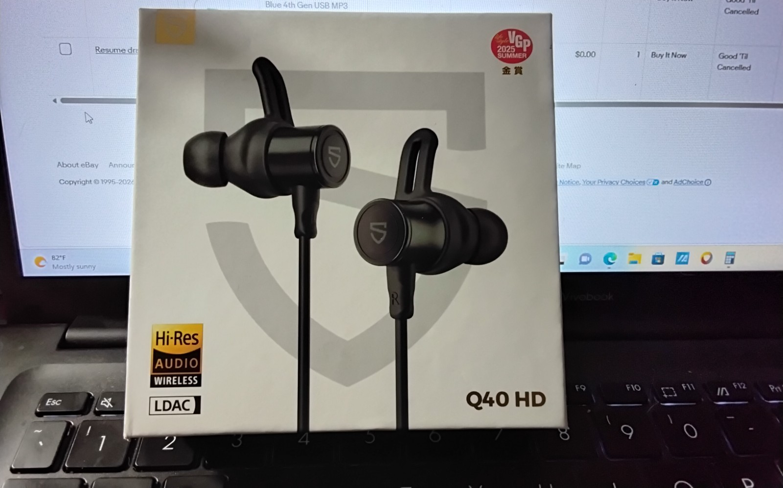 SoundPEATS Q40HD Wireless Earphones | Bluetooth v5.4 | Long Battery | Sports