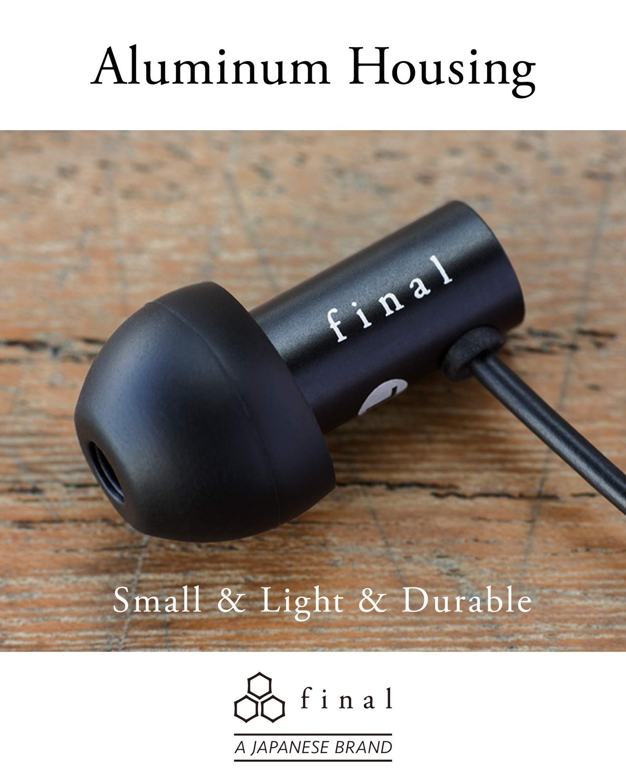 Final E2000 Canal Earphones Matte Silver FI-E2DALS New Authentic From Japan