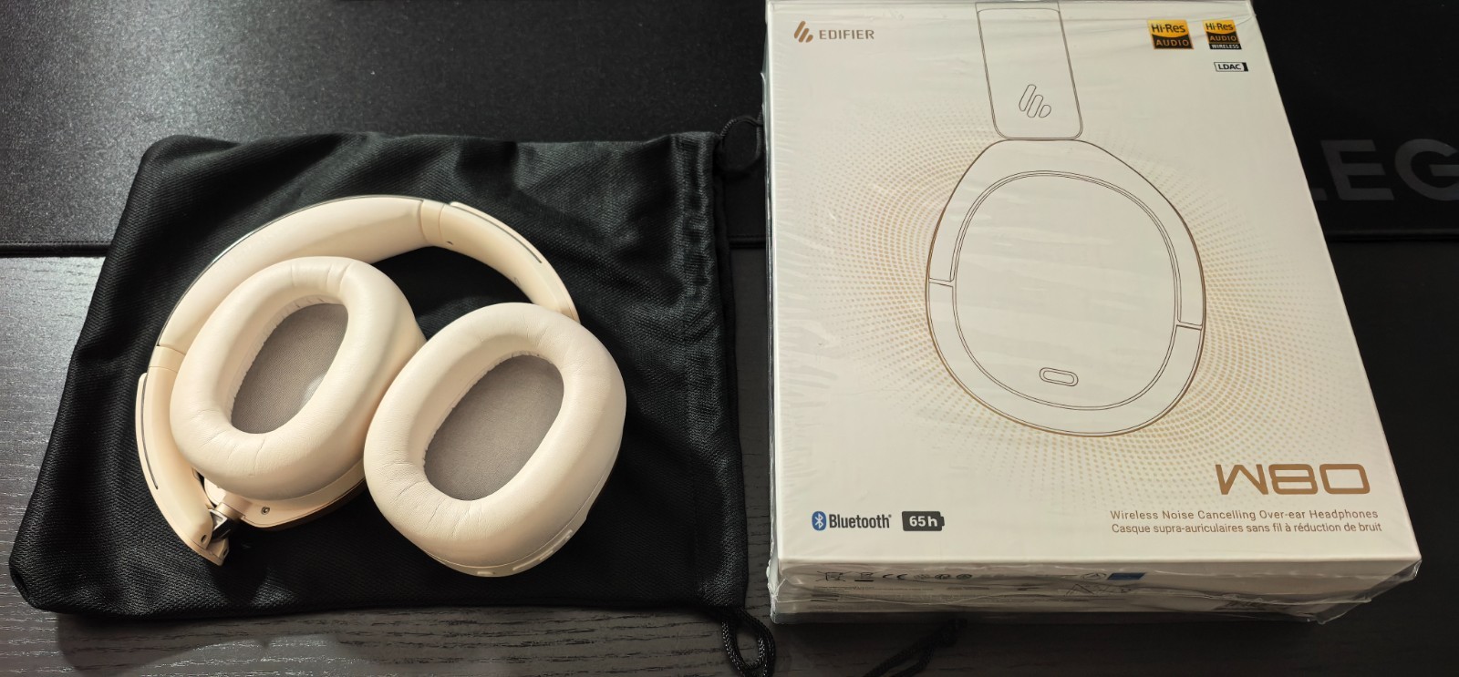 Edifier W80 Over Ear Headphones ANC, LDAC Hi-Res, Multi-point Connection