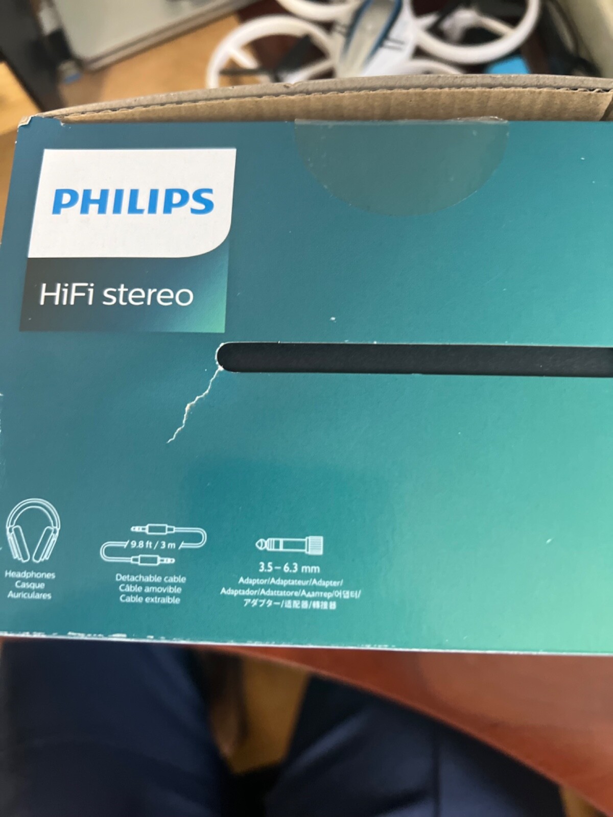 Philips SHP9500 HiFi Stereo Over-Ear Headphones – Black