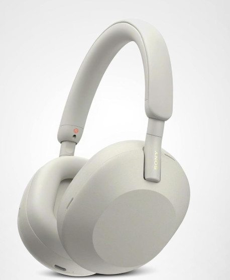 Sony WH-1000XM5 Premium Noise Canceling SILVER Headphones YY2954 30Hr(A16