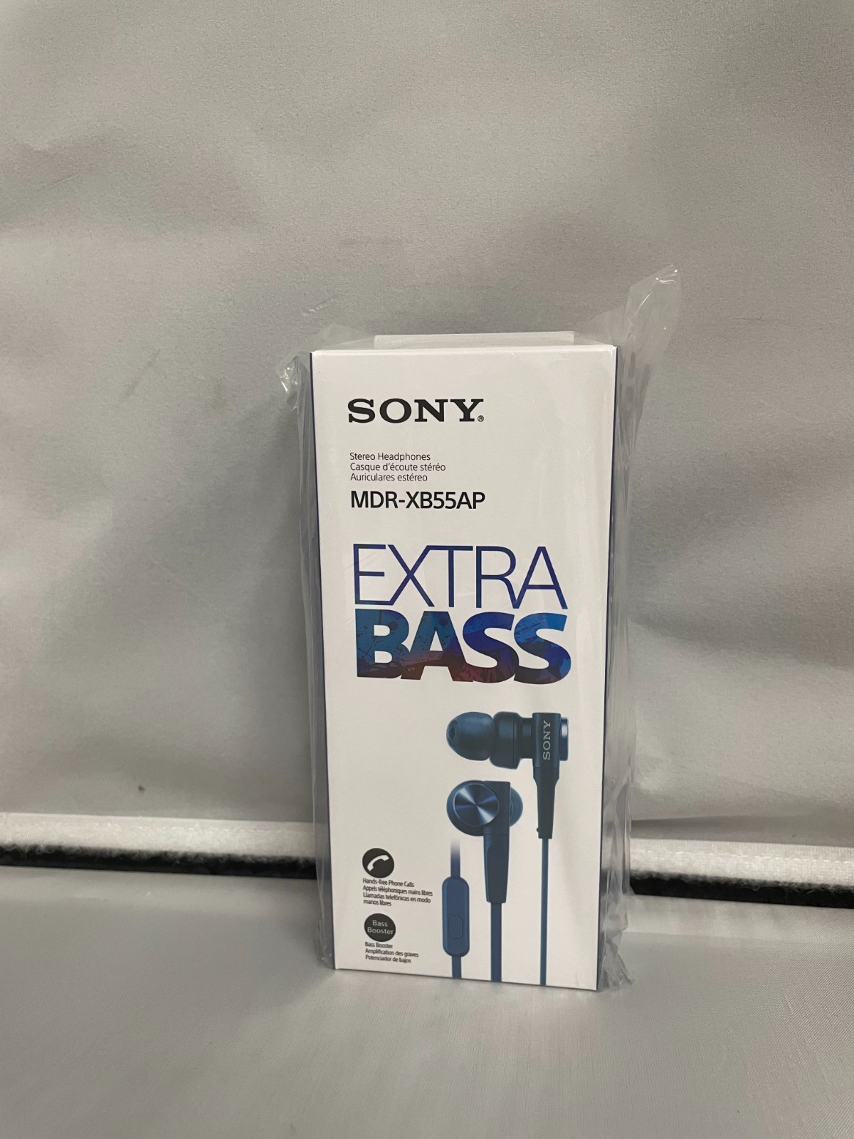 Sony Earphone Extra Bass Model MDR-XB55AP/L BLUE BRAND NEW MDRXB55AP