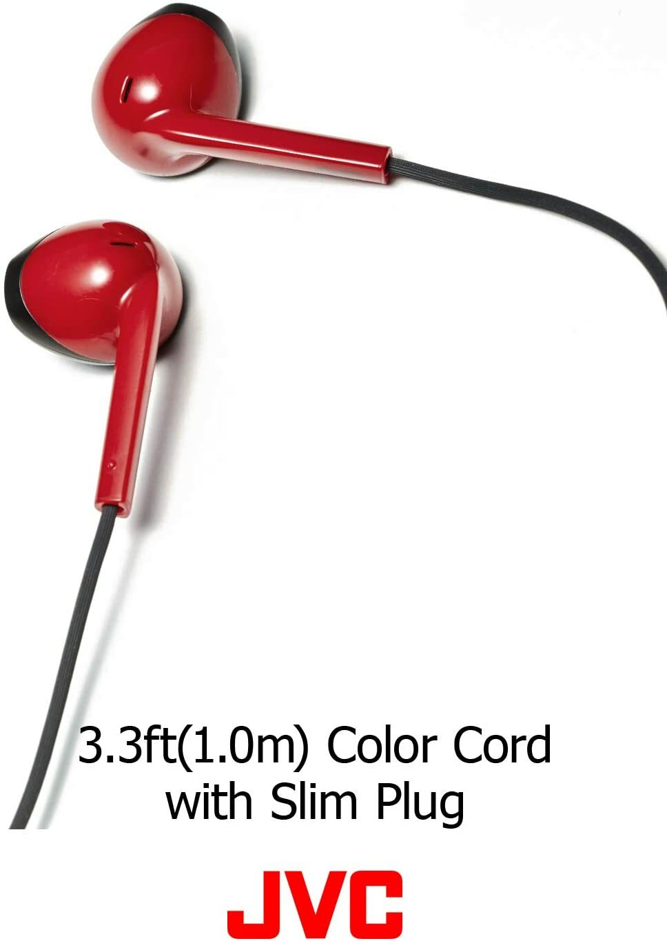JVC Vintage / Retro Earbuds Sweat/Splash Proof includes Mic & Remote (HAF19M)