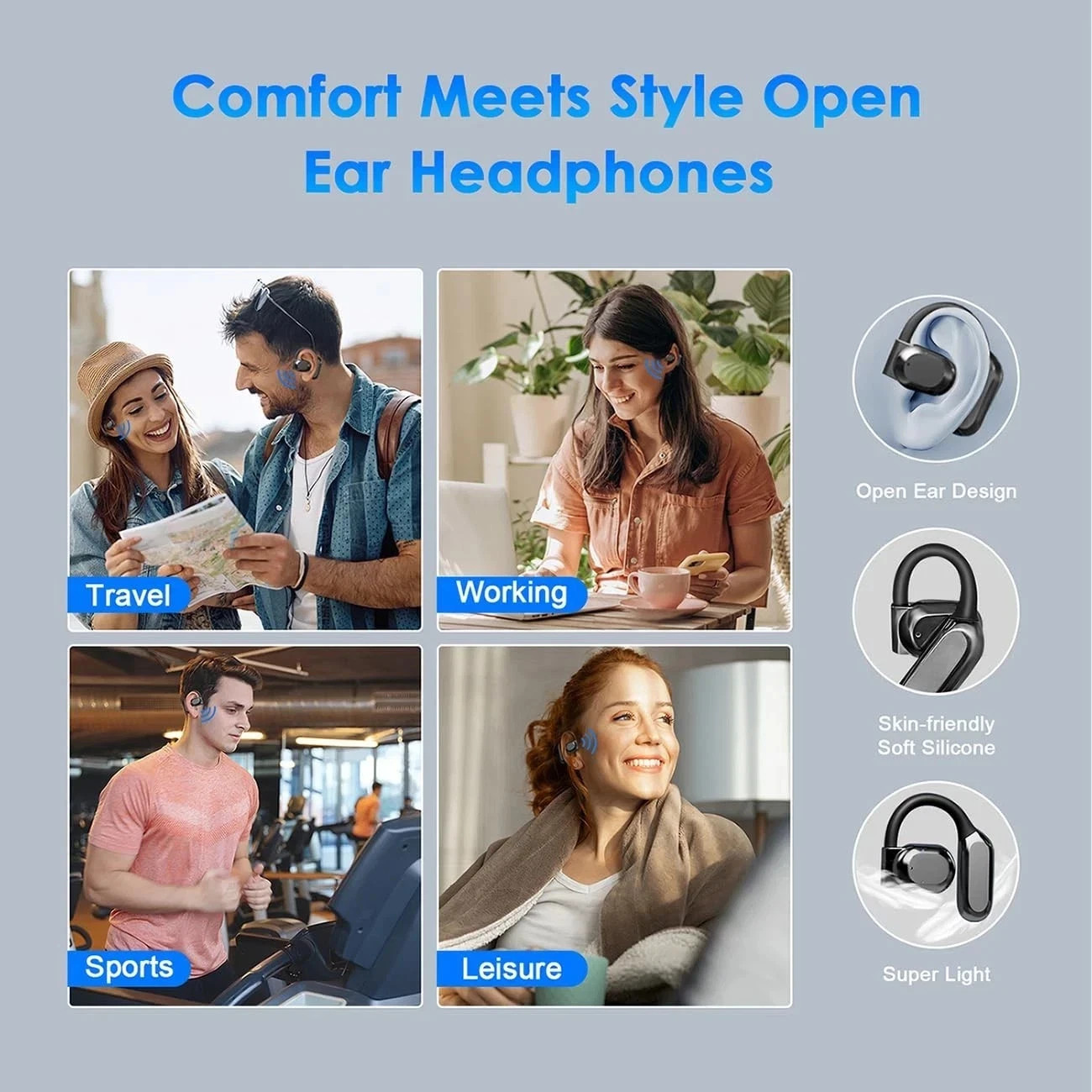AI Translation Earbuds Real Time 164 Languages 90H Playtime Translator Ear Buds