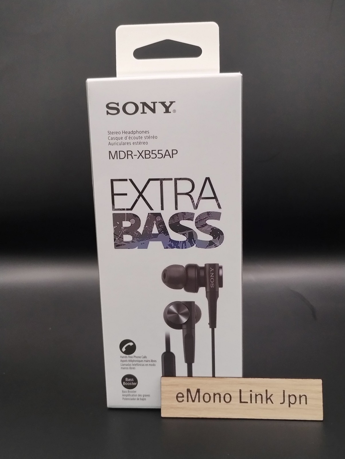Sony MDR-XB55AP Extra Bass In-Ear Headphones with Remote & Mic Black New
