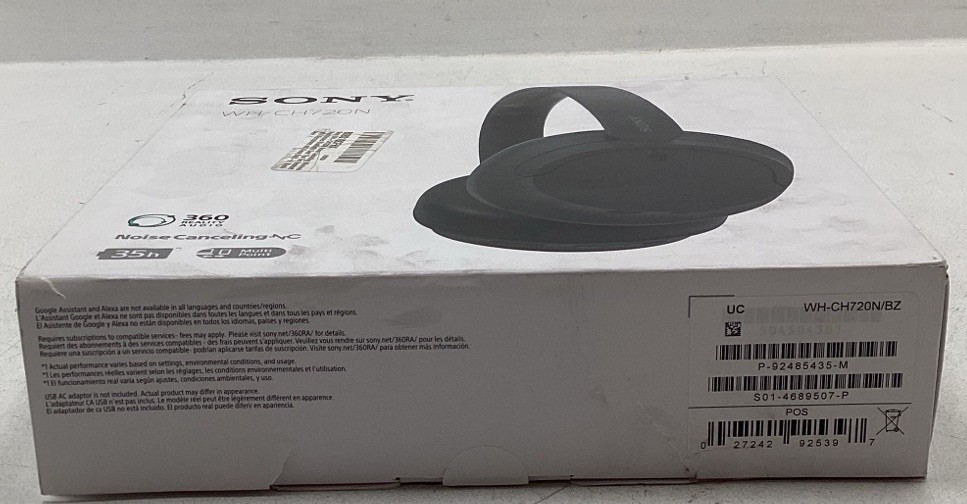 Sony WH-CH720N Wireless Noise-canceling Headphones – Black – Sealed