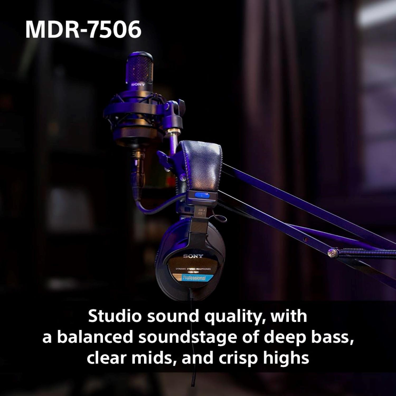 Sony – Professional Studio Headphones – Black – MDR7506