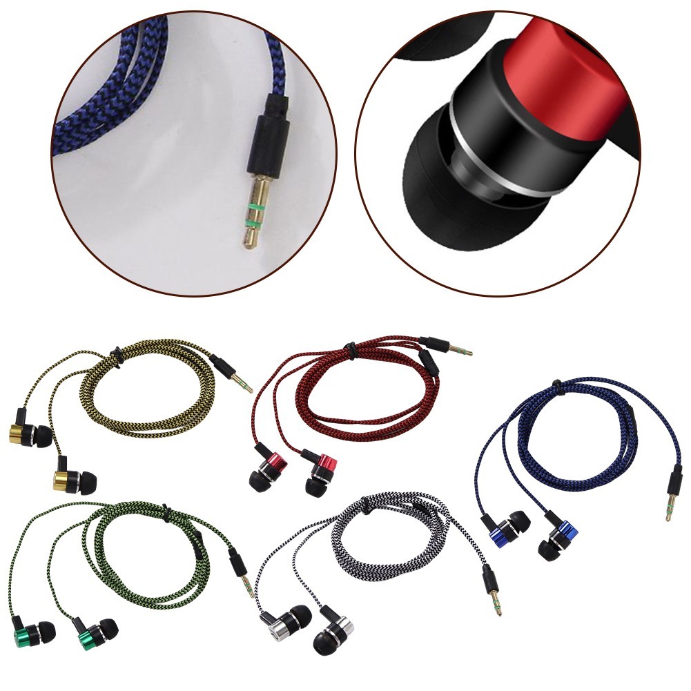 Wired Headphones for 2 Basic Box 3.5mm In-Ear Earbuds Mobile Headphones