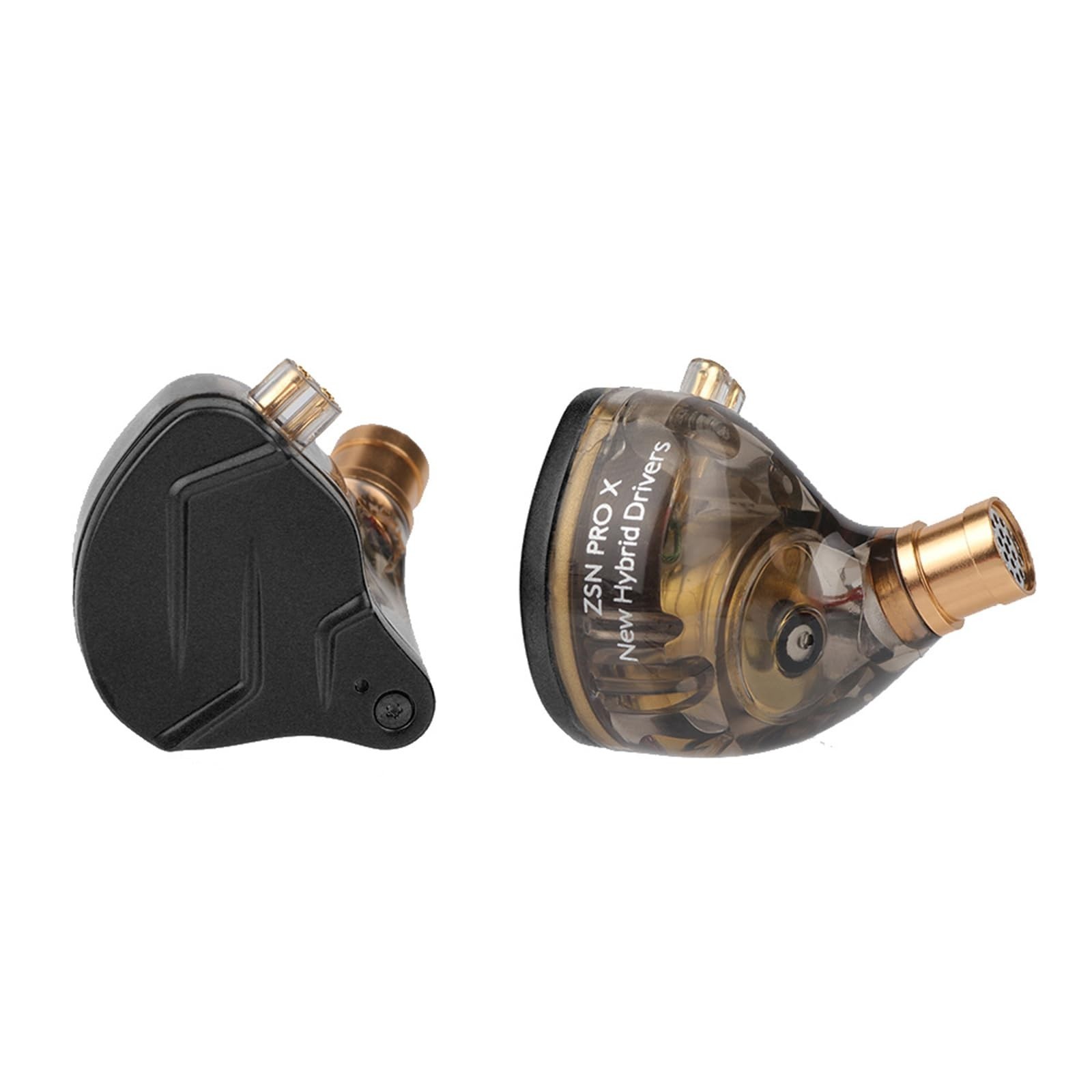 Dual Driver HiFi In-Ear Monitors, Hybrid Metal Earphones, Detachable Cable, Zinc