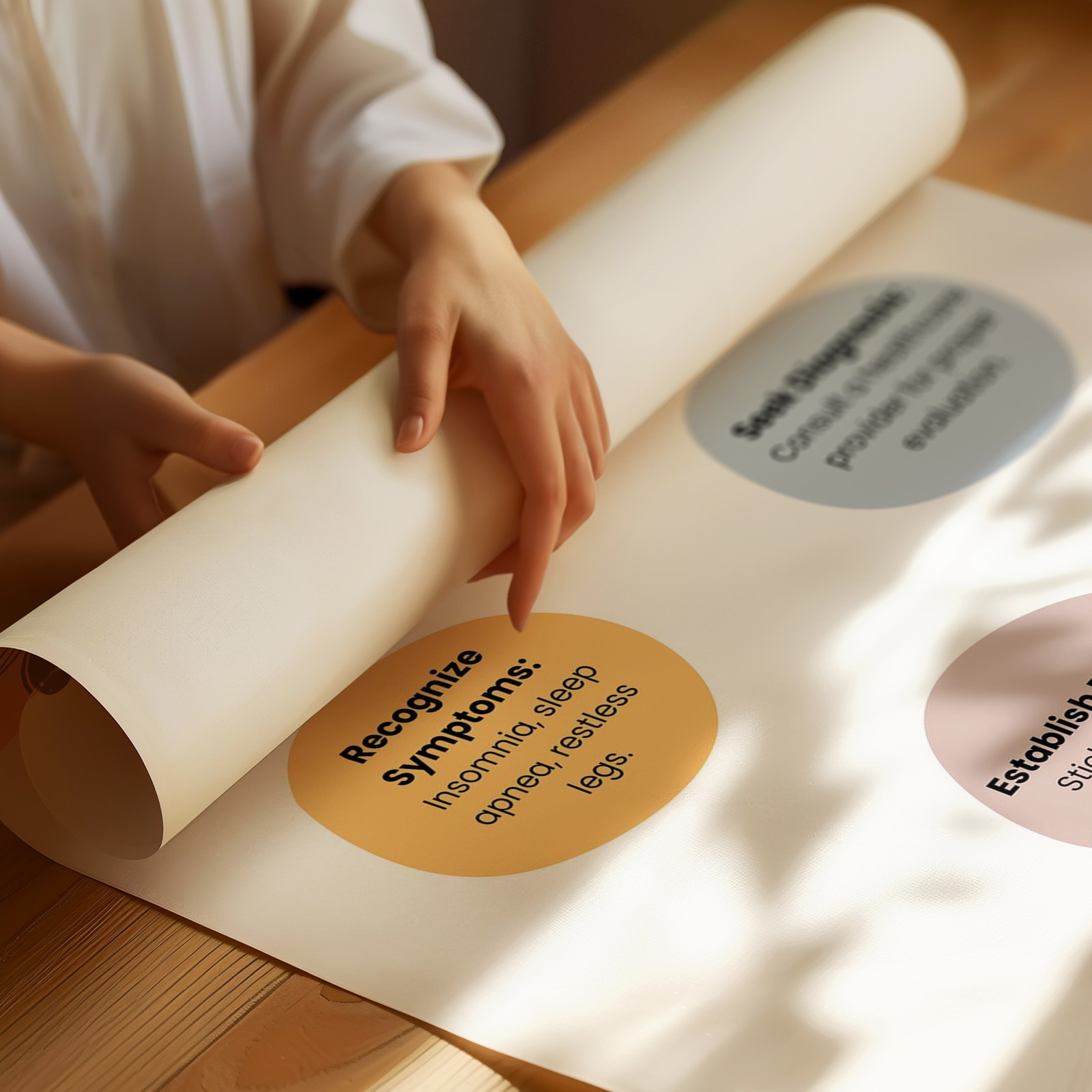 Modern Sleep Disorders Wall Art for Health Awareness