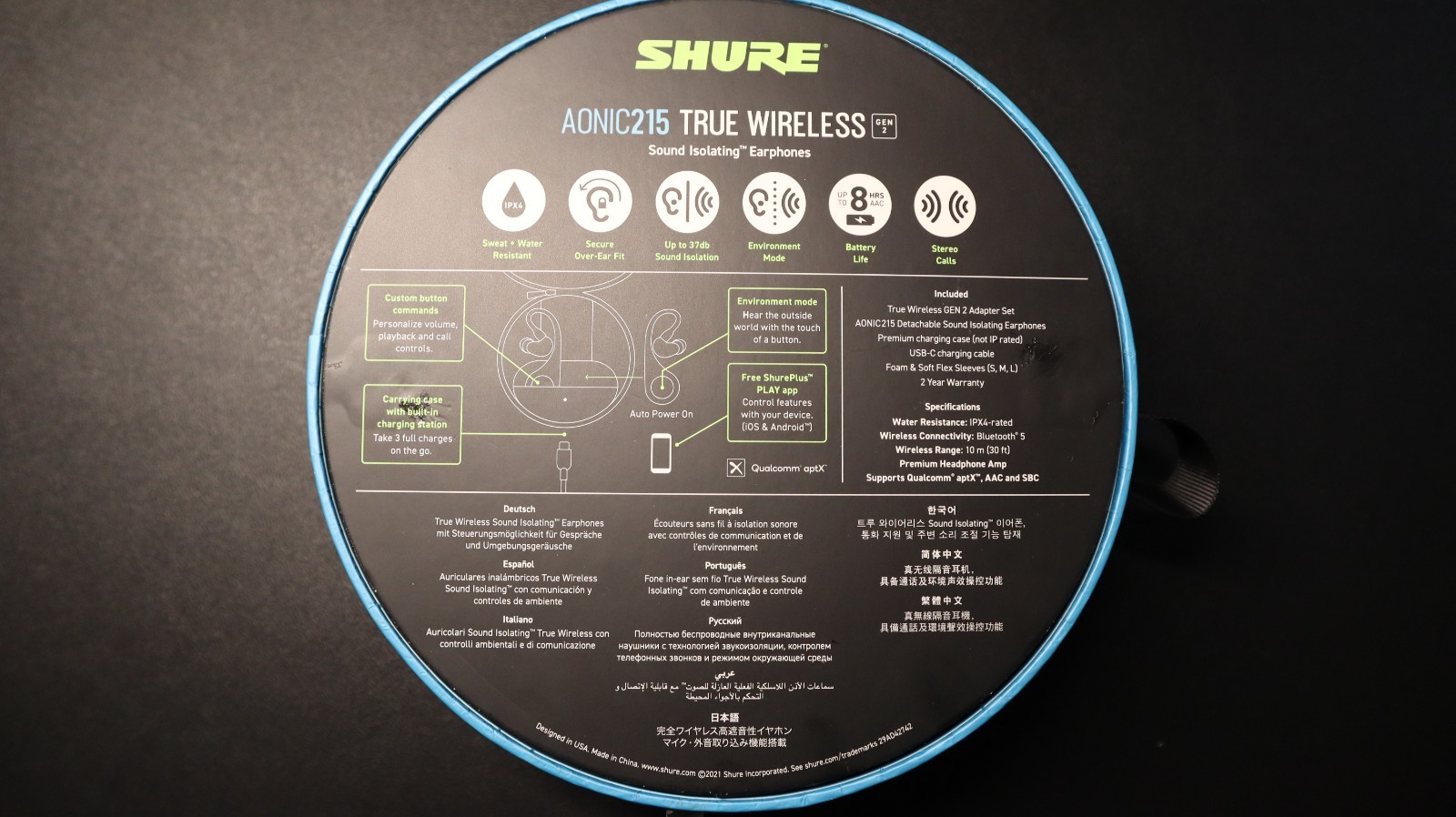 Shure AONIC 215 True Wireless Earphones