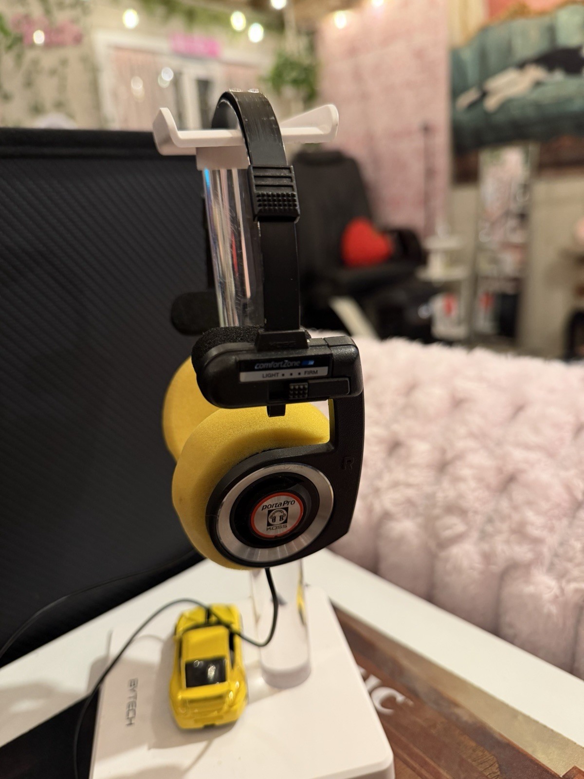 Koss Porta Pro On-Ear Wired Headphones 3.5mm Jack, Adjustable, Yellow/Black