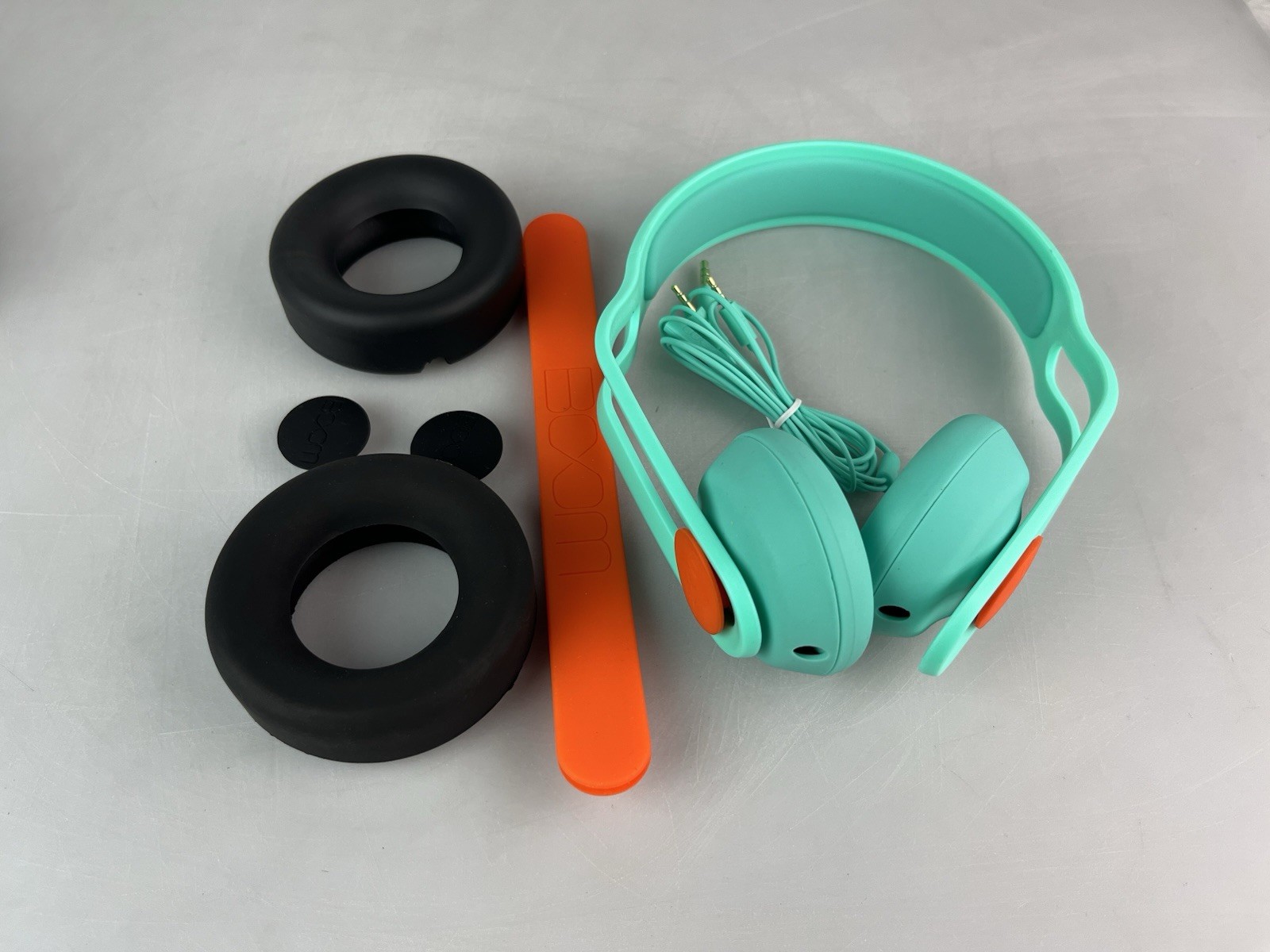 Boom SWAP Water Resistant Customizable Headphones w/ Inline Mic & Remote – Teal