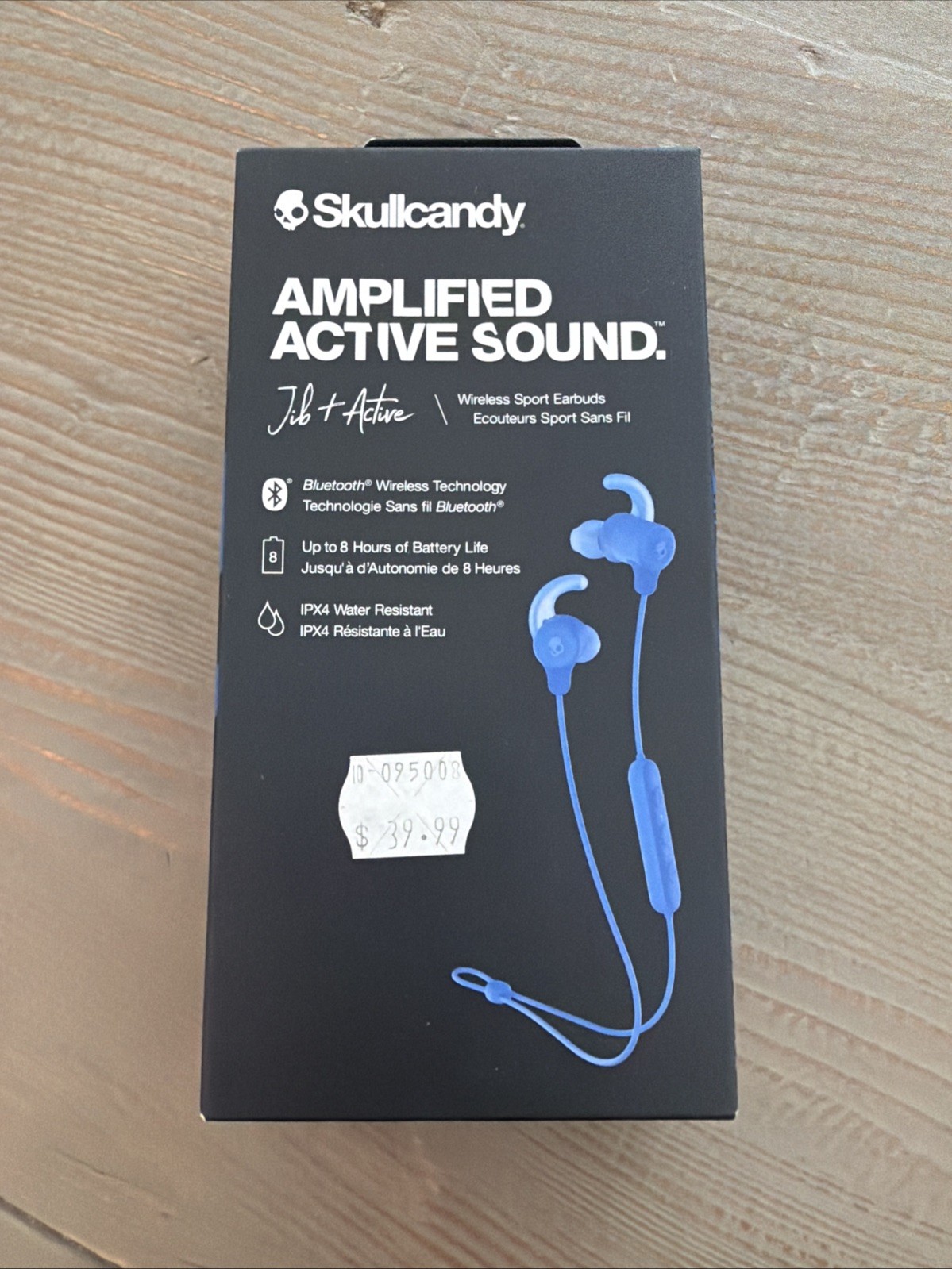 Skullcandy Jib+ Active Wireless Sport Bluetooth In-Ear Earbuds Blue