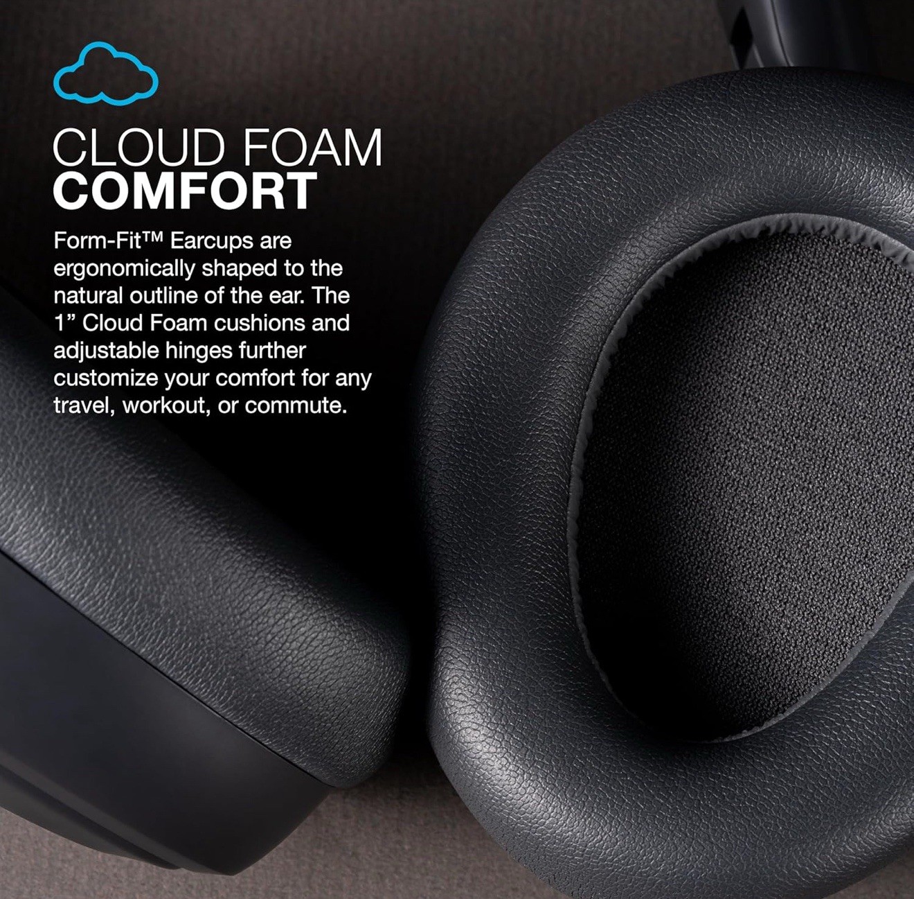 JLab JBuds Lux Active Noise Canceling Bluetooth Wireless Headphones Graphite NEW