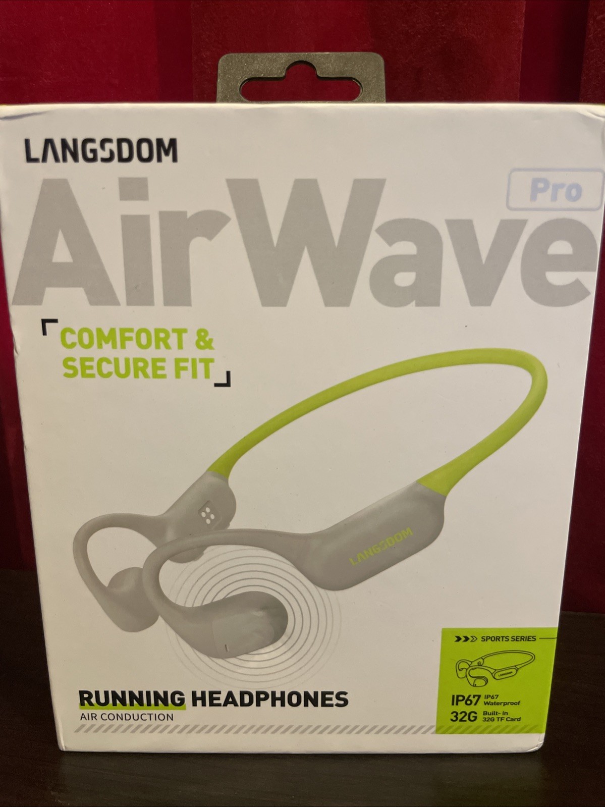 Running Headphones AirWare Pro, Open Ear Lightweight Skin-Friendly Comfort, S…