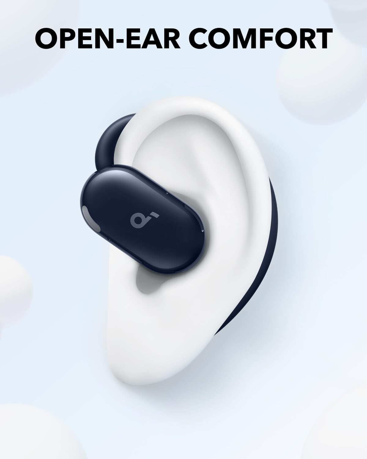 Soundcore V20i Open-Ear Headphones Snug Ear Hooks Deep Bass Waterproof 36H Play