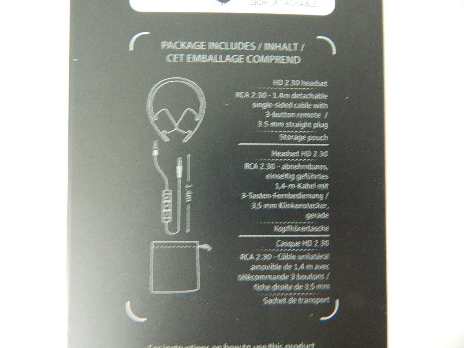 Sennheiser HD2.30i On-The-Ear Stereo Headphones For iPhone & IOS Black New 1PC