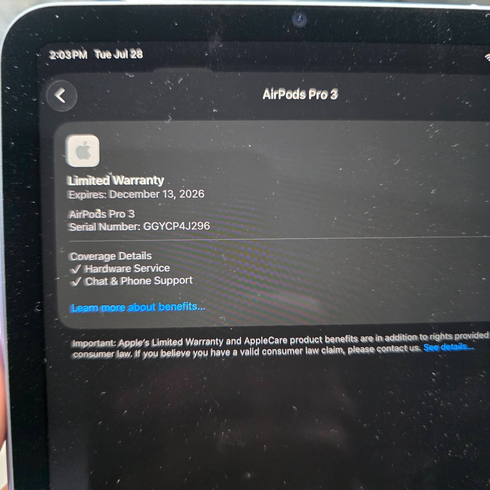 Apple AirPods Pro 3rd Generation Wireless In-Ear Headset – NEW – WNTY DEC 2026