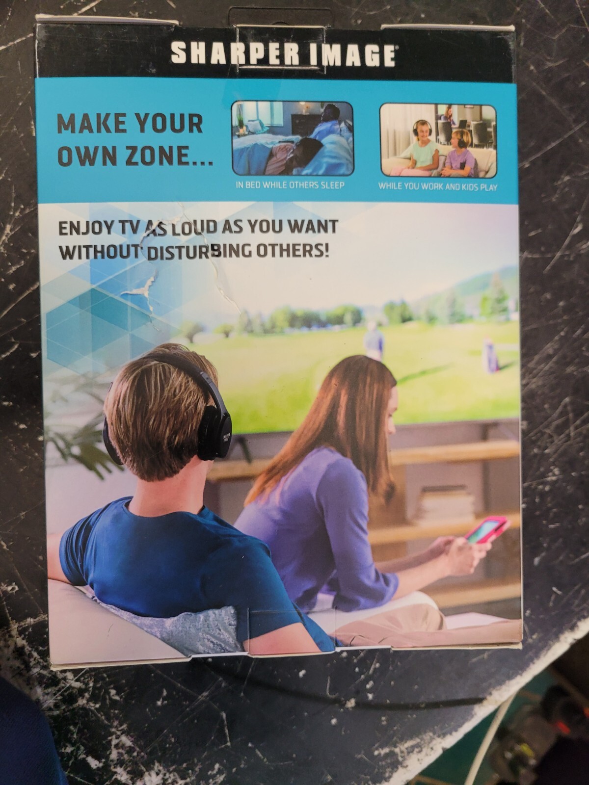 Sharper Image OWN ZONE Wireless Headphones- RF Connection, 2.4 GHz 