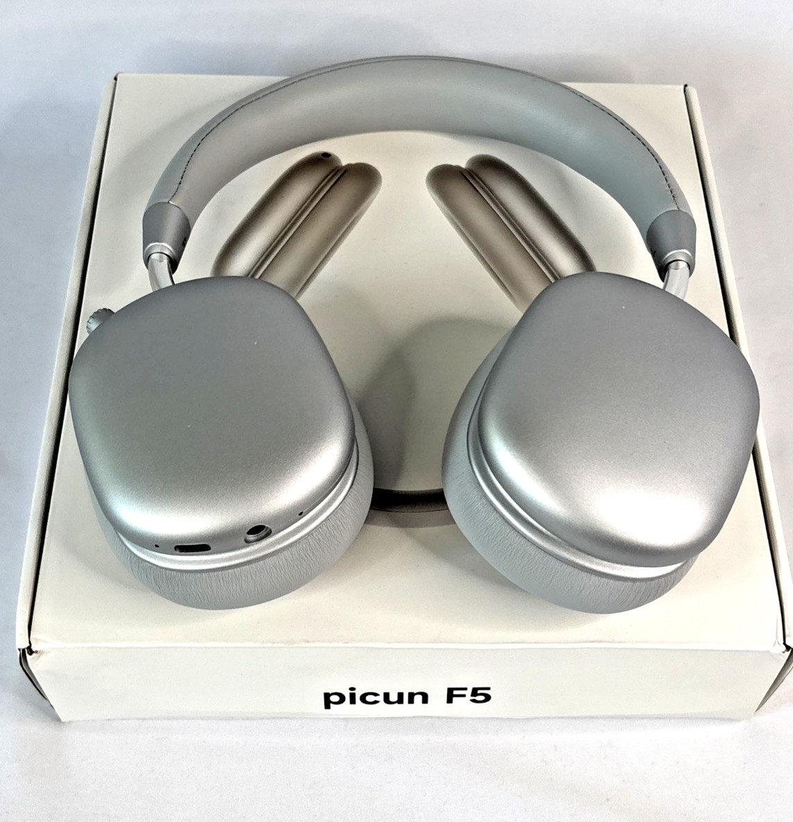 Picun F5 Wireless Bluetooth ANC Headphones – Silver