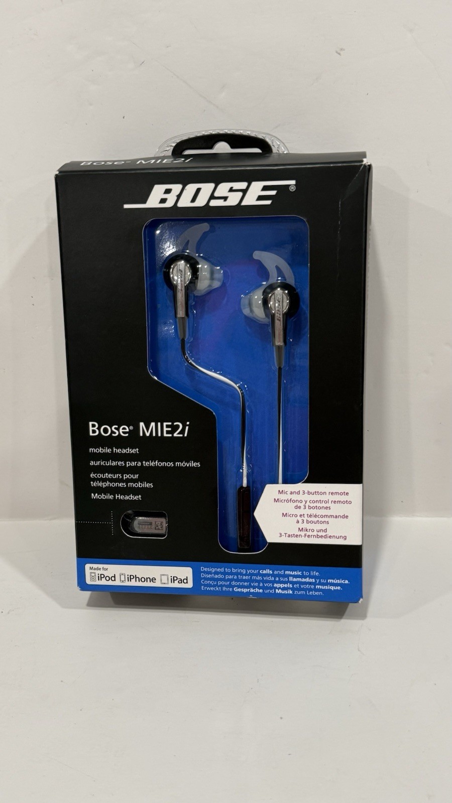 BOSE MIE2i Mobile Headset w/ Inline Mic & Controls for Apple Factory Sealed