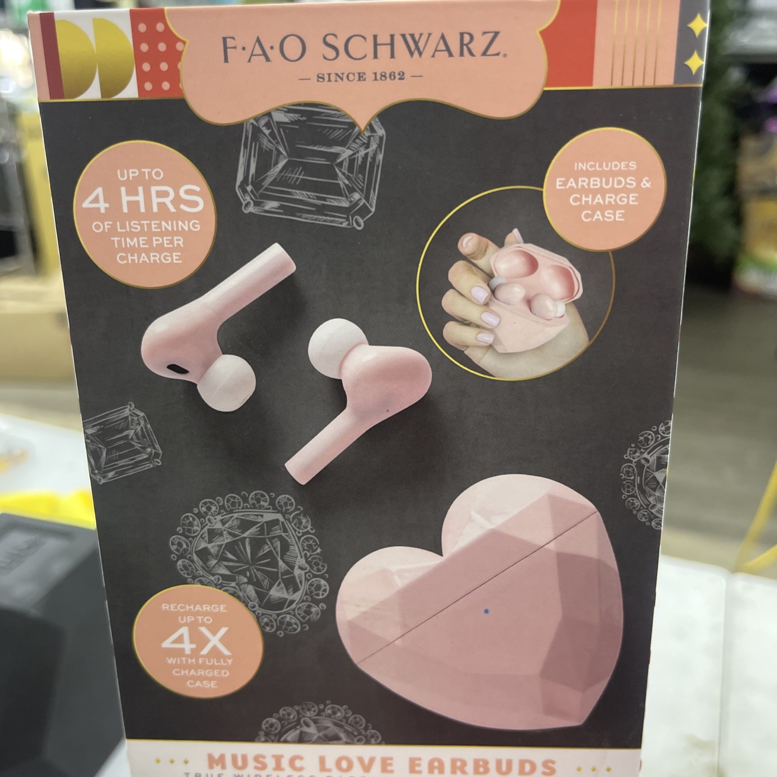 FAO Schwarz Music Love True Bluetooth Wireless Earbuds