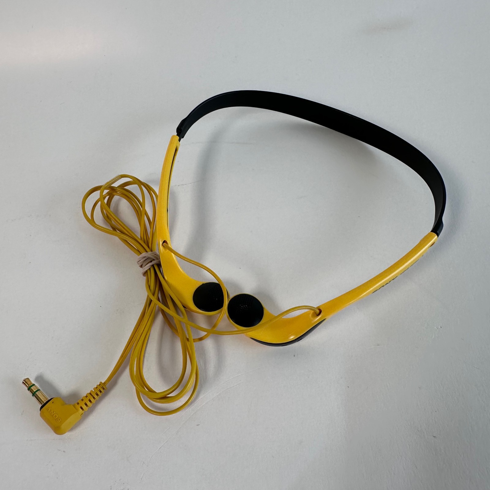 Sony MDR-W014 Headband In-Ear Walkman Headphones Black&Yellow Vintage – Tested