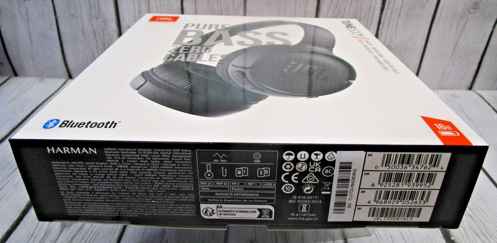 JBL TUNE 500BT Bluetooth Headband Over-Ear High-Quality Wireless Headphones