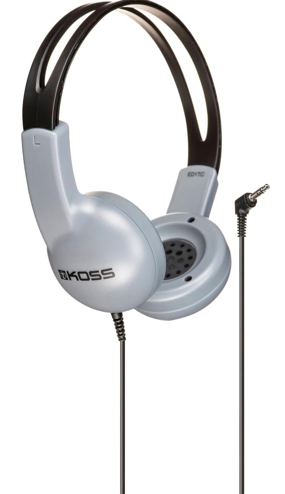 2x KOSS Stereo Headphones UR10 Silver And Black Tested NEW