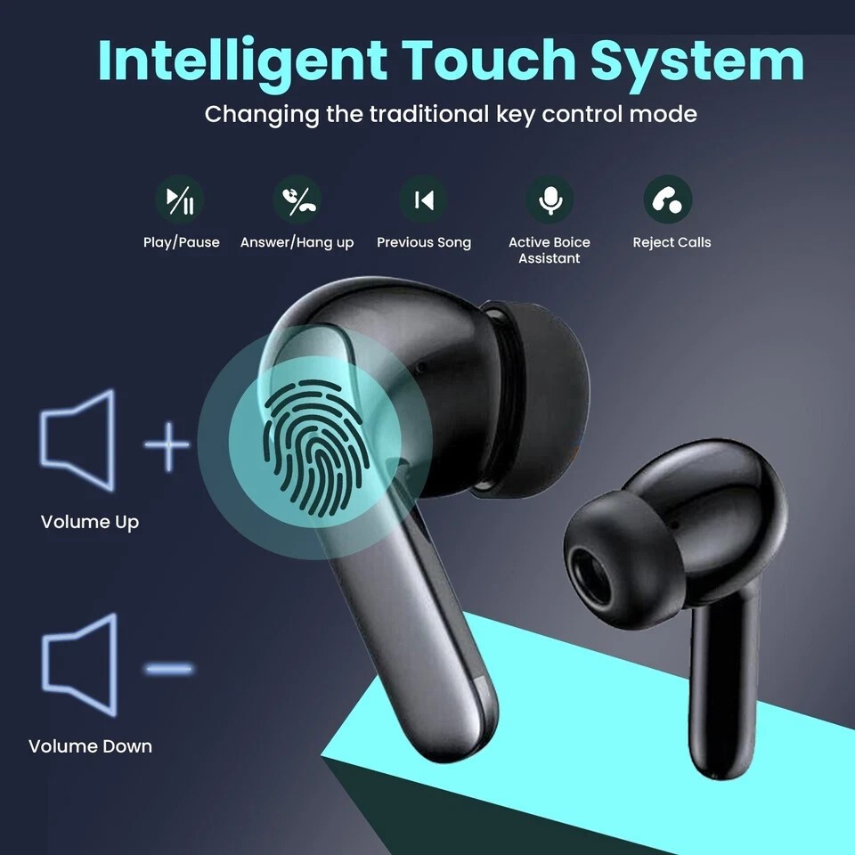 2025 Wireless Bluetooth 5.3 Earbuds Headphones For iPhone Samsung Galaxy Android